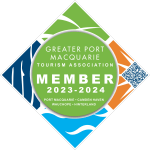 Greater Port Macquarie Tourism Association Member 2023-2024